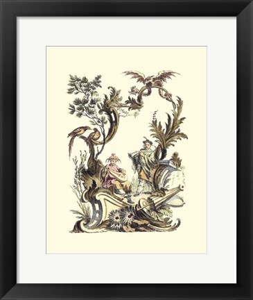 Framed Oriental Garden III Print