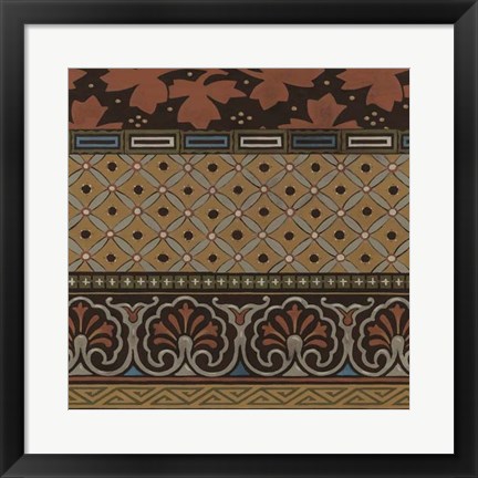 Framed Heirloom Textile II Print