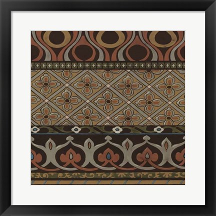 Framed Heirloom Textile III Print