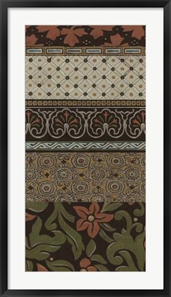 Framed Heirloom Textile V Print