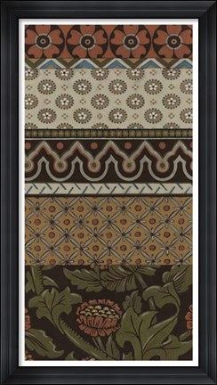 Framed Heirloom Textile VI Print