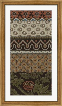 Framed Heirloom Textile VI Print