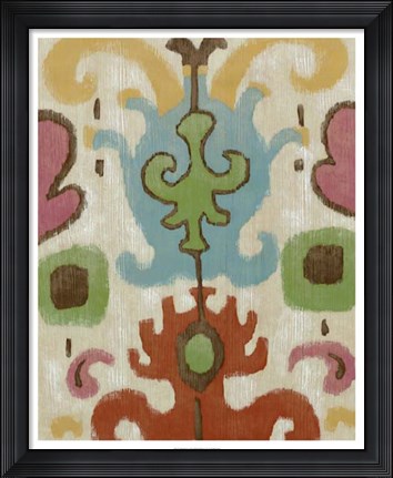 Framed Tribal Ikat II Print