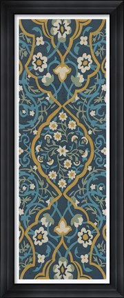 Framed Cobalt Tapestry II Print