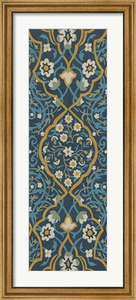 Framed Cobalt Tapestry II Print