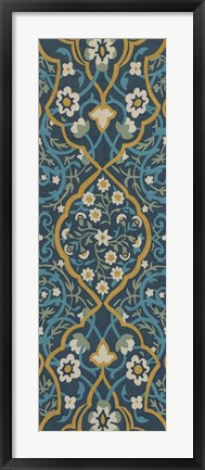 Framed Cobalt Tapestry II Print
