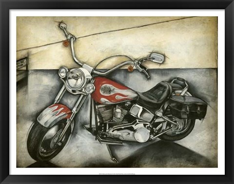 Framed Motorcycle Memories II Print