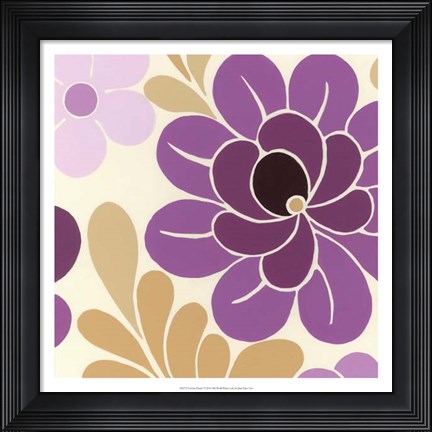 Framed Fuchsia Floral I Print