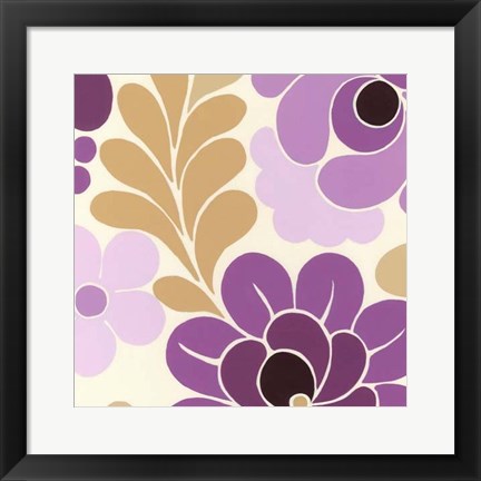 Framed Fuchsia Floral III Print
