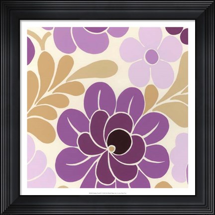 Framed Fuchsia Floral IV Print