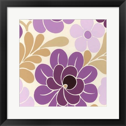 Framed Fuchsia Floral IV Print