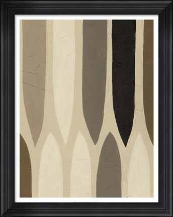 Framed Inter Lock I Print