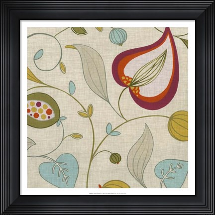 Framed Cabana Floral II Print