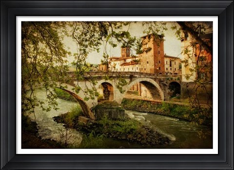 Framed Through the Sycamores Print