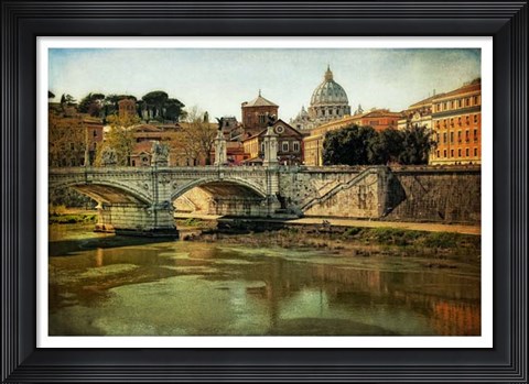 Framed Ponte Vittorio Emanuelle Print