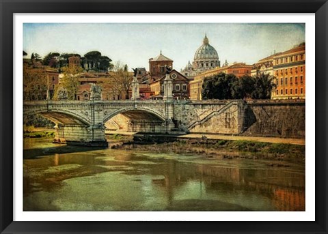 Framed Ponte Vittorio Emanuelle Print