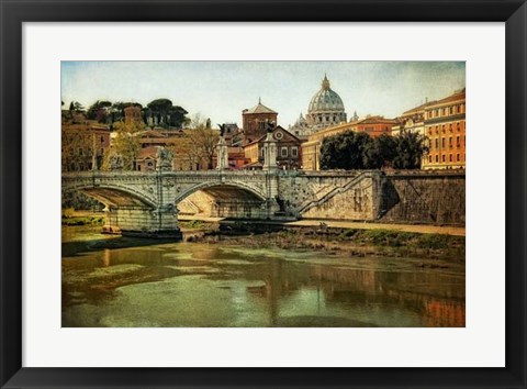 Framed Ponte Vittorio Emanuelle Print