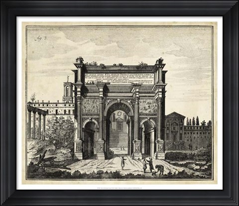 Framed Arch at the Roman Forum Print