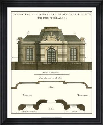 Framed Belvedere Palace I Print