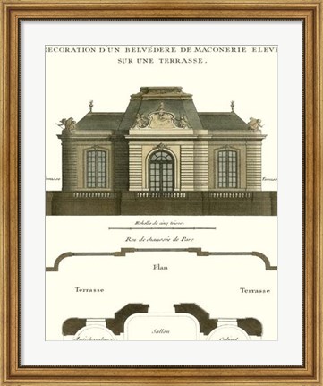 Framed Belvedere Palace I Print