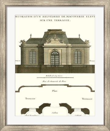 Framed Belvedere Palace I Print