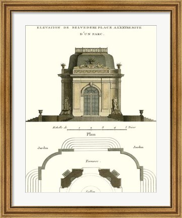 Framed Belvedere Palace II Print