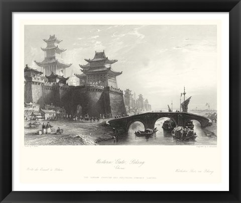 Framed Western Gate, Peking Print