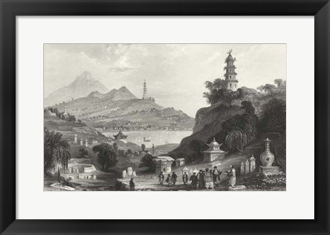 Framed Temple, at Lake Lee-Hoo Print