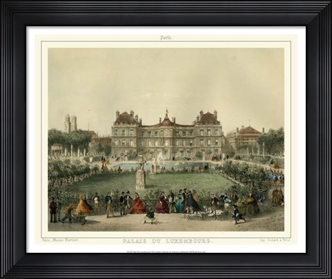Framed Palais Du Luxembourg Print
