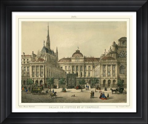 Framed Palais De Justice Print