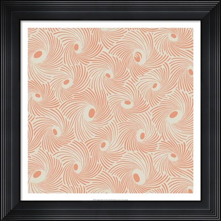 Framed Spiral Motif I Print