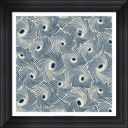 Framed Spiral Motif II Print