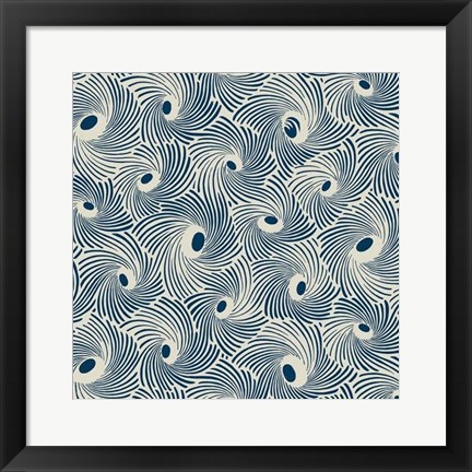 Framed Spiral Motif II Print