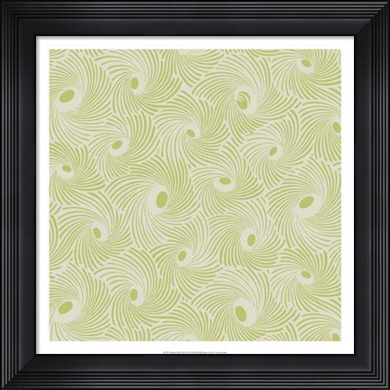 Framed Spiral Motif III Print