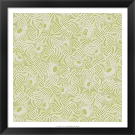 Framed Spiral Motif III Print