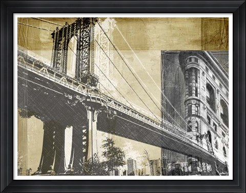 Framed Metropolitan Collage II Print