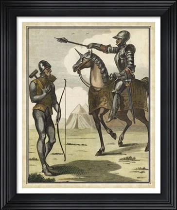 Framed Armored Soldiers II Print