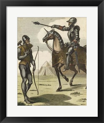 Framed Armored Soldiers II Print