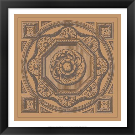 Framed Terra Cotta Tile I Print