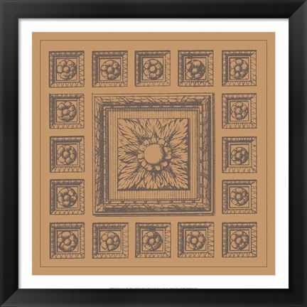 Framed Terra Cotta TIle IV Print