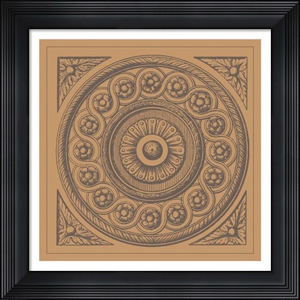 Framed Terra Cotta Tile V Print