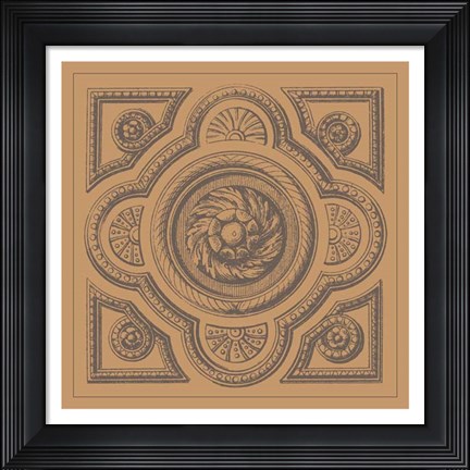 Framed Terra Cotta Tile VI Print