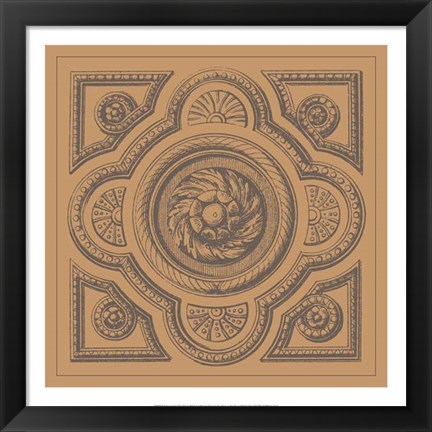 Framed Terra Cotta Tile VI Print