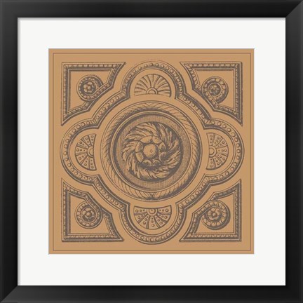 Framed Terra Cotta Tile VI Print