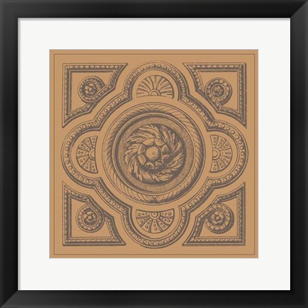 Framed Terra Cotta Tile VI Print