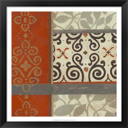 Framed Mandarin Scroll I Print