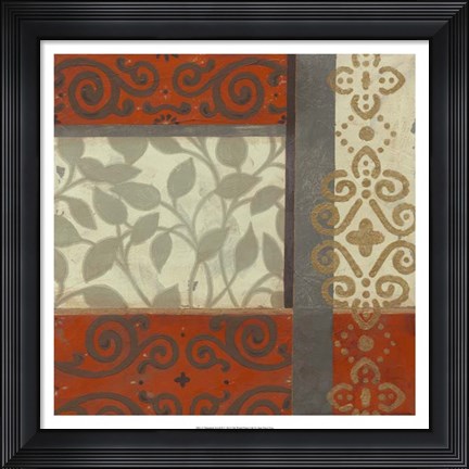 Framed Mandarin Scroll II Print