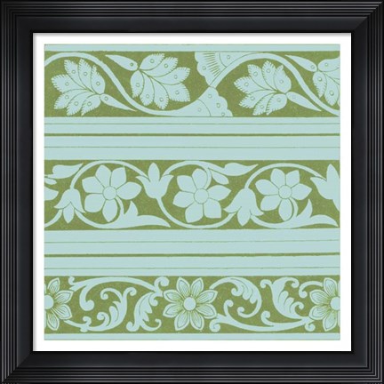 Framed Spring Leaf Motif II Print