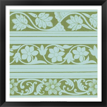 Framed Spring Leaf Motif II Print