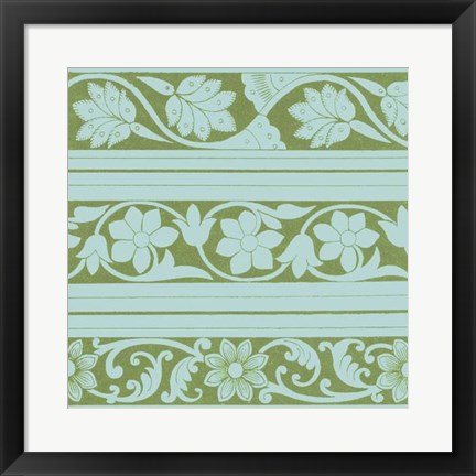 Framed Spring Leaf Motif II Print